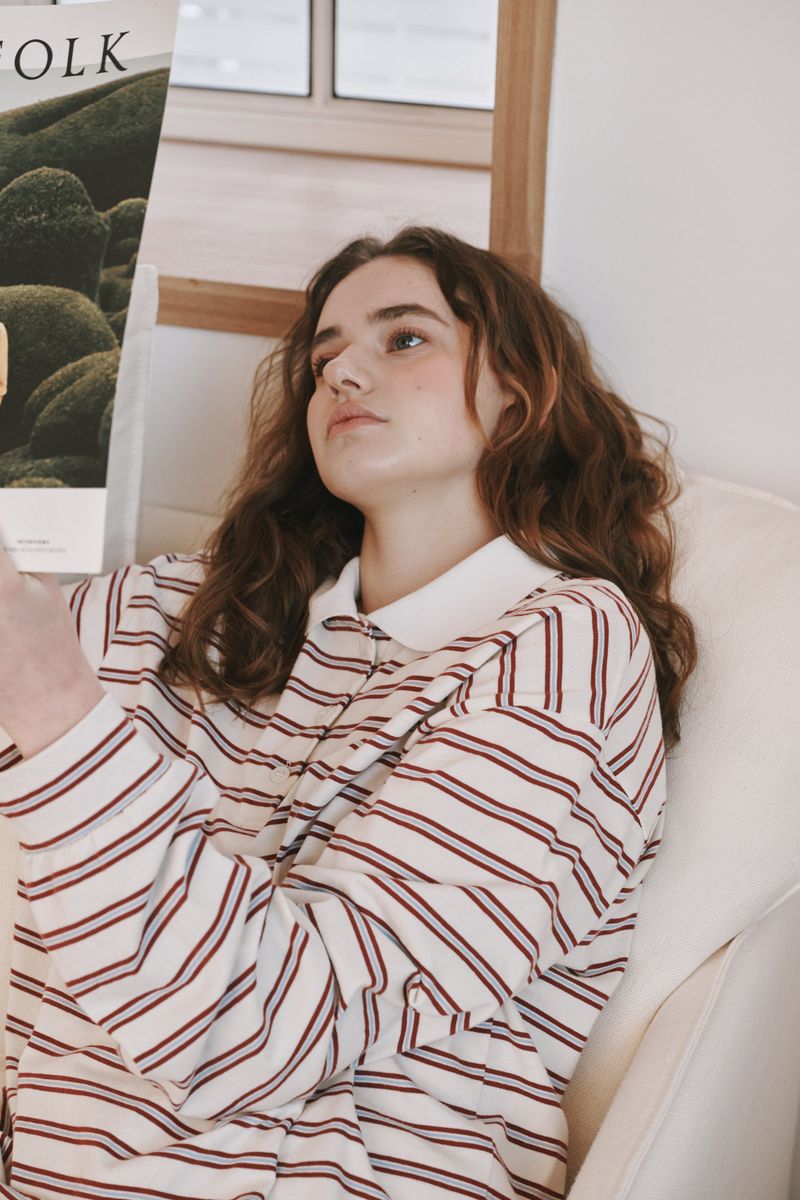Stripe PK T-shirts (Wine)