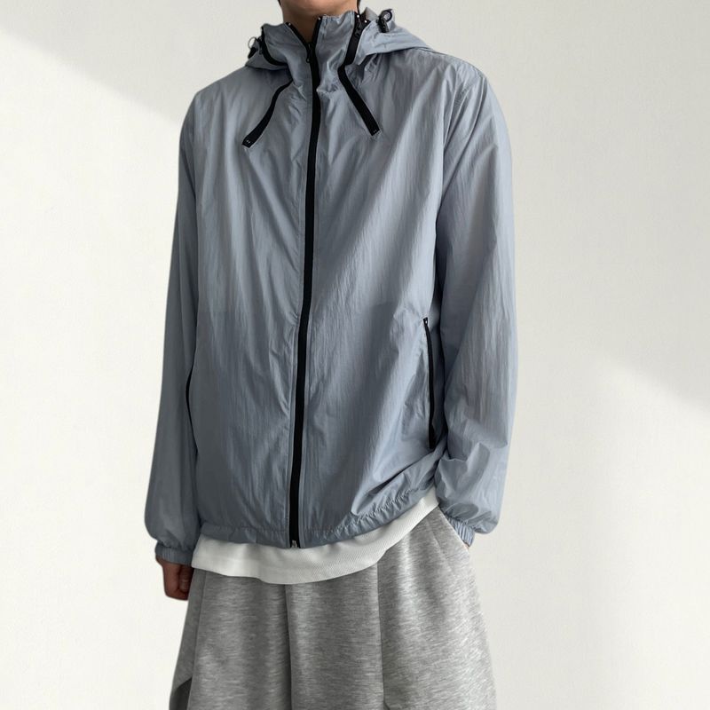 voarc（ボアク）の「Lato Zipper High Neck String Windbreaker Hoodie Zip Up Jumper（Jackets/Outerwear）」