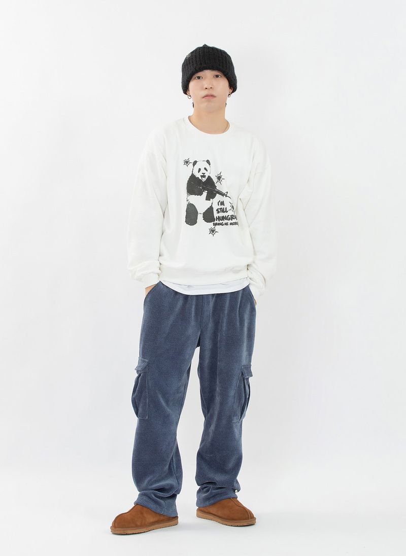 HUNGRY PANDA SWEATSHIRT (IVORY)