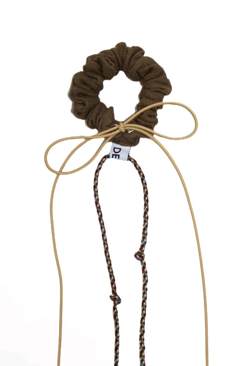 LINEN SCRUNCHIE - BEIGE