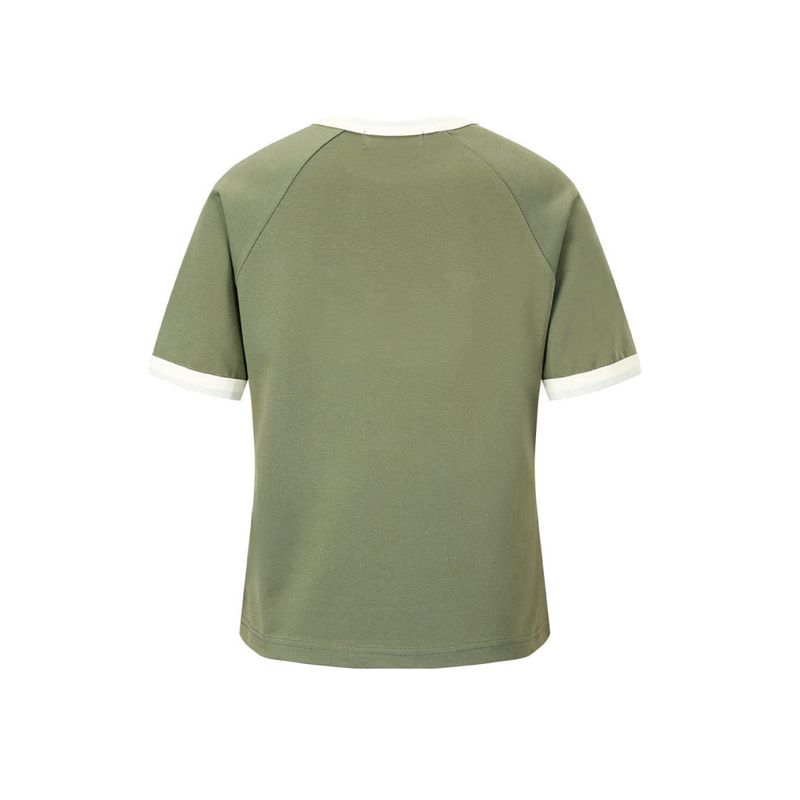 アートワークラグランショートスリーブTシャツ (カーキ)