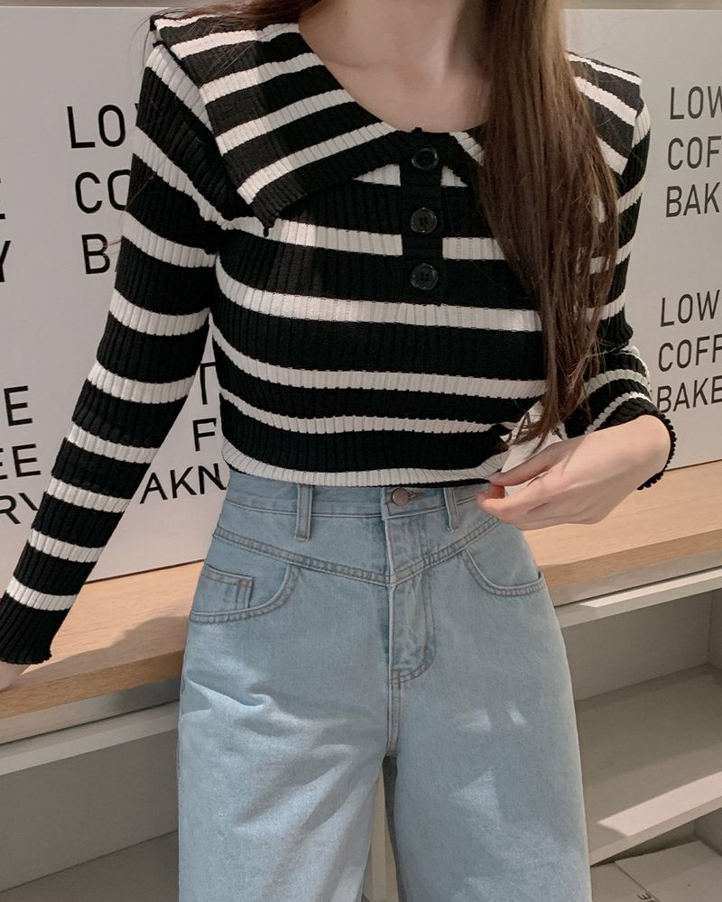 Buten Sailor Collar Knitwear