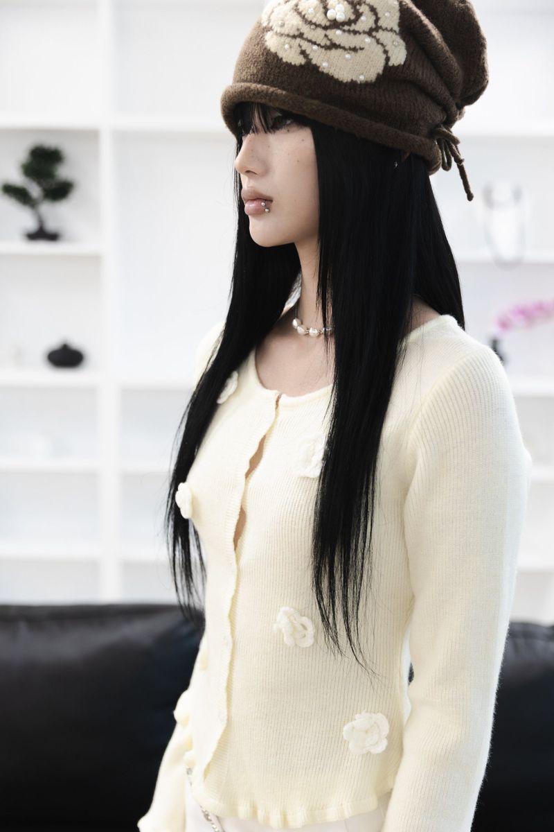 [Sepia] Basic cotton shorts (Black/White)