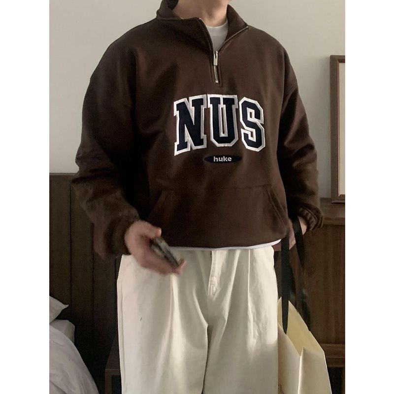 Huke x Nus. half zip-up