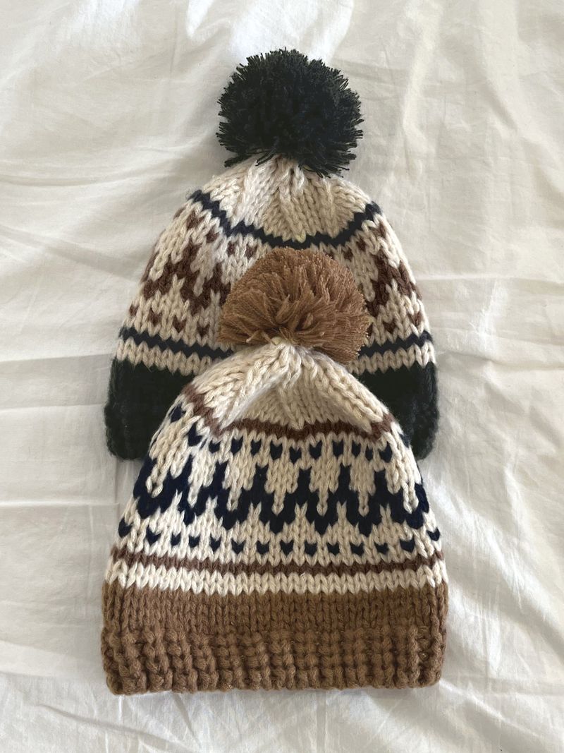 WONDER WONDER(ワンダーワンダー)の「Kuning Vintage Nordic Drop Knit Beanie(Hats)」