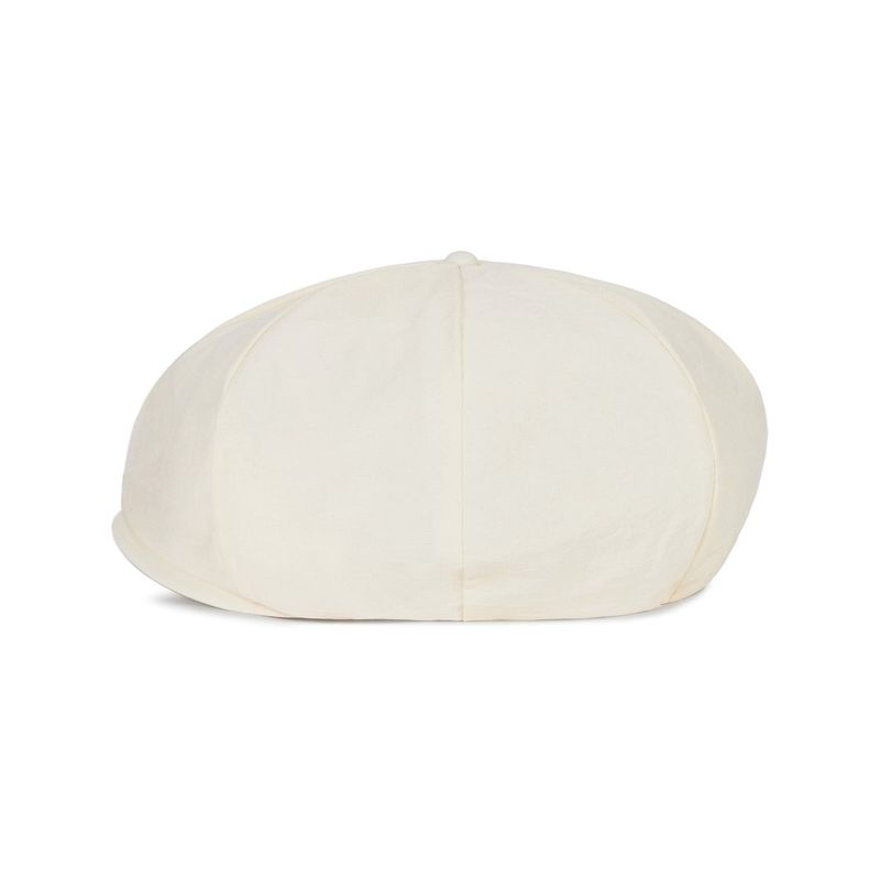 VA Curved Logo Easy Fit Newsboy Cap / Cream