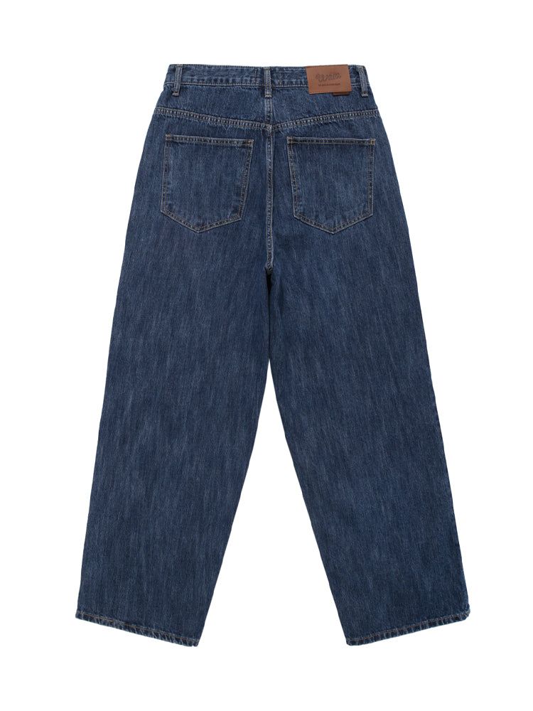 M198 SLOP WIDE DENIM PANTS_DEEP BLUE