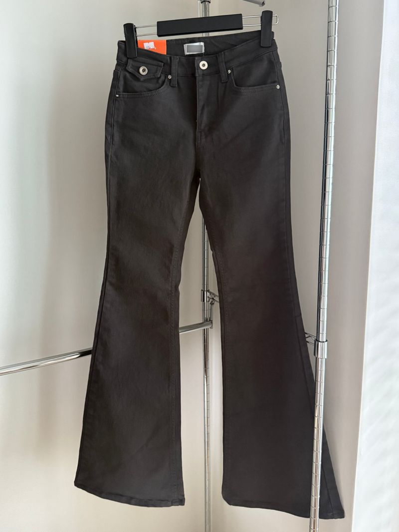 Lux cotton bootcut pants (2 colors)