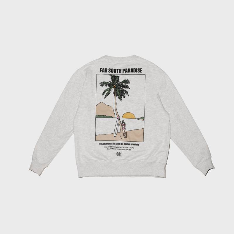 BETTER THAN SURF(べターザンサーフ)の「RETRO PARADISE SWEAT SHIRT grey(Tops)」