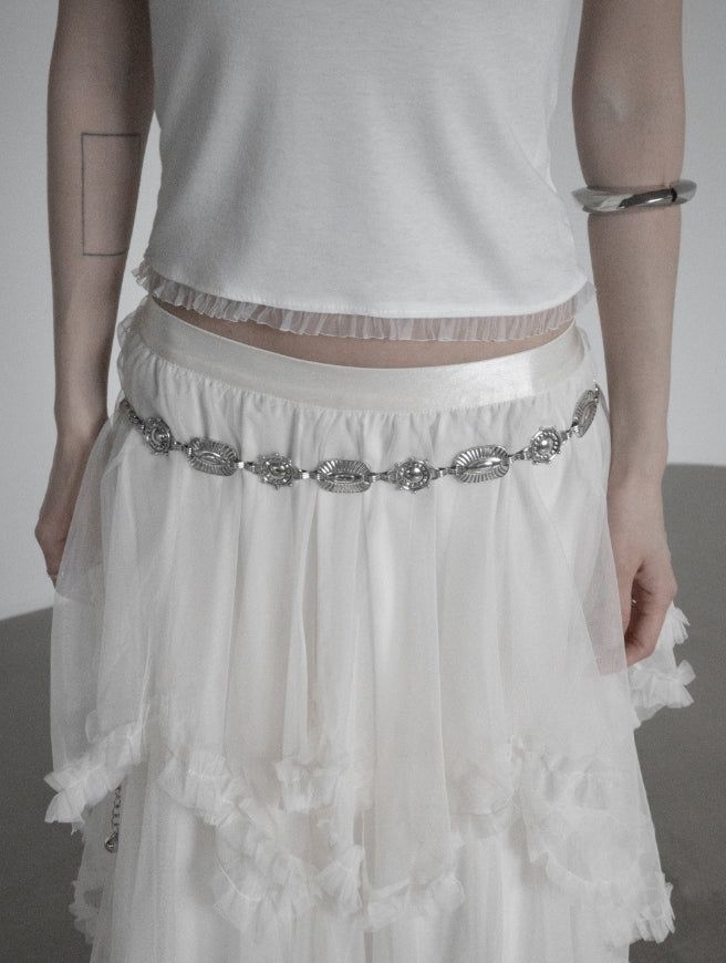 Pre-lace Trimmed Sleeveless