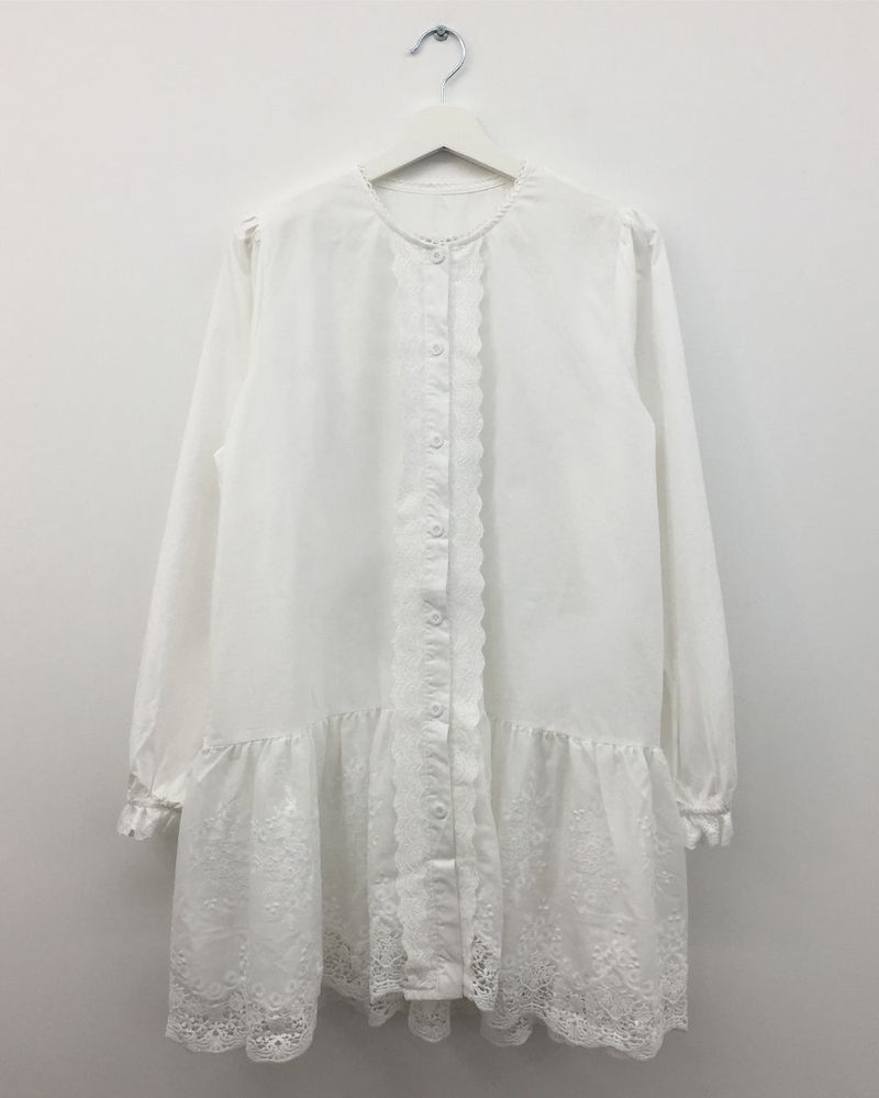Lavande button-up dress(1color)