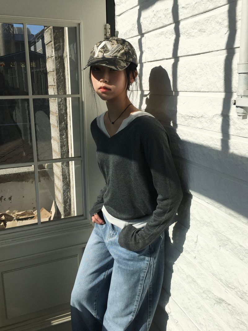 Vero Cut Washed Wide Denim (2c)