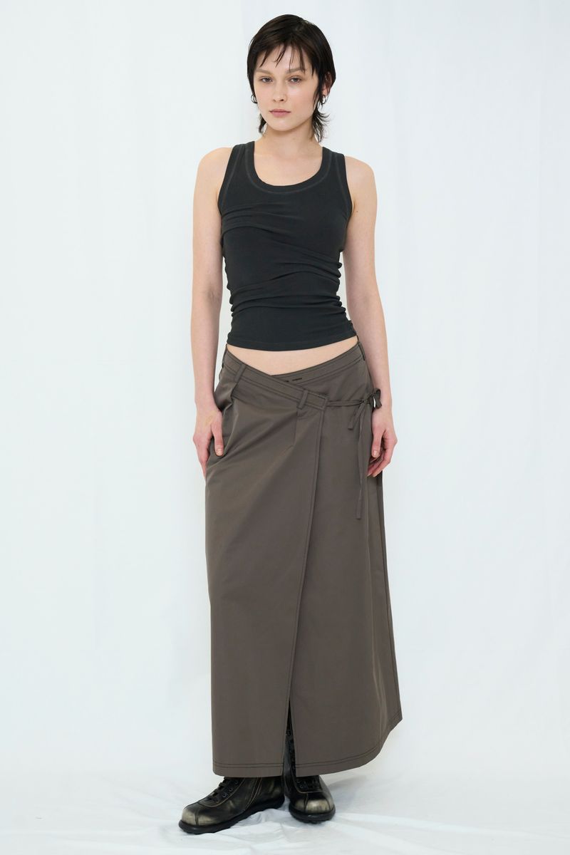 WRAP MAXI SKIRT