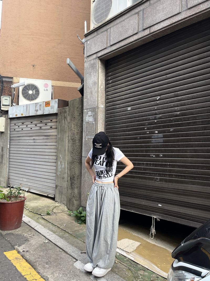 Kafka dart banding wide pants