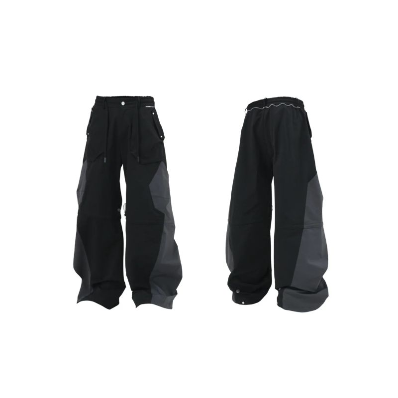 RELABEL(DIGGER) three-proof wear-resistant color-block segmented three-dimensional cutting deconstructed functional assault pants
