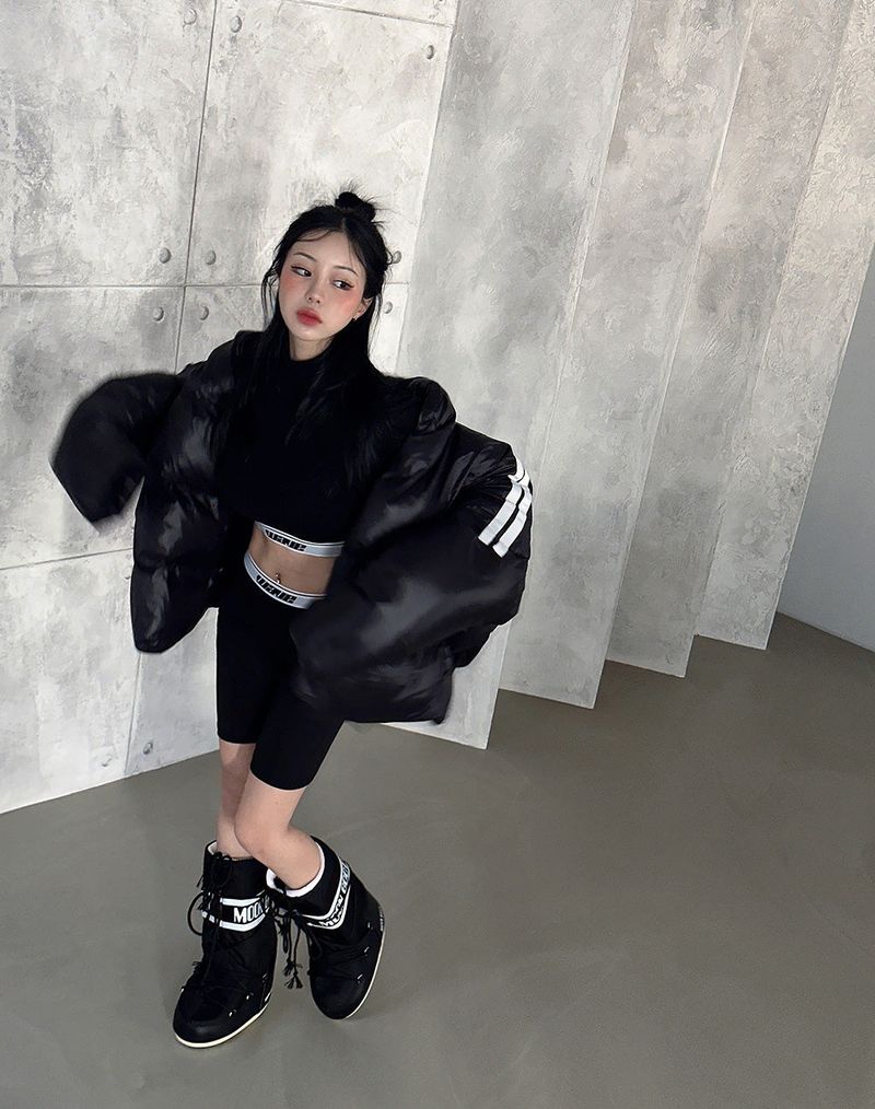[UNISEX] Track overfit wellon padded jacket