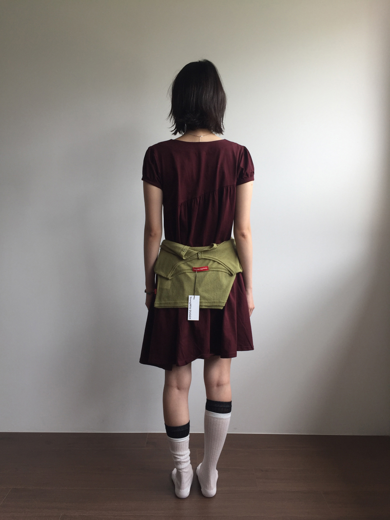 クロス ボタン ドレス (2color) 