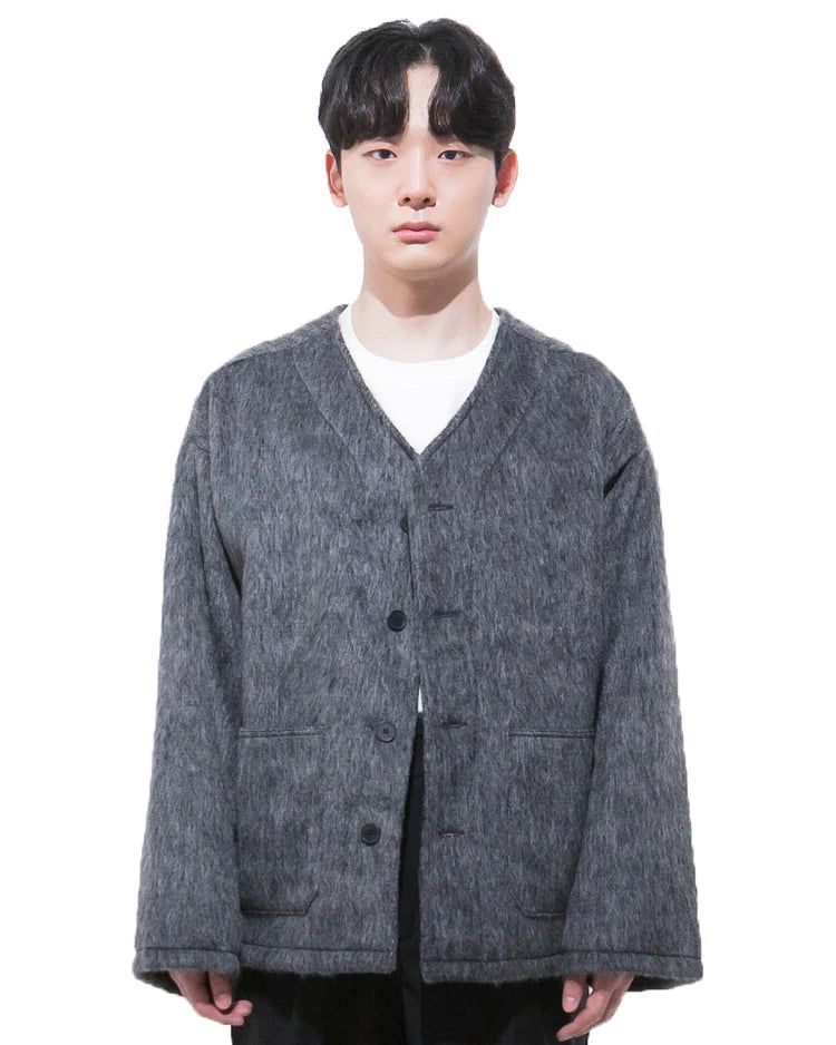 MAGNOLIA（マグノリア）の「モヘアカーディガンジャケット-CHARCOAL （送料込）- WooStore（Jackets/Outerwear）」