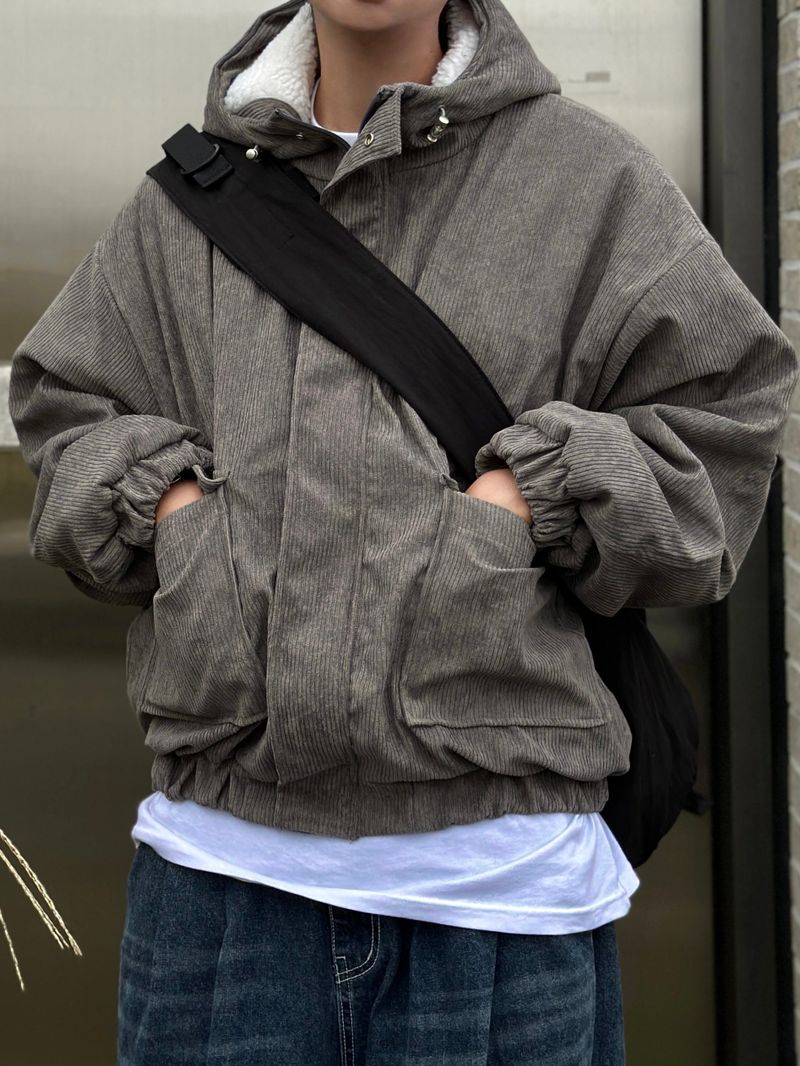 Number Jack Corduroy Hooded Jacket 3C