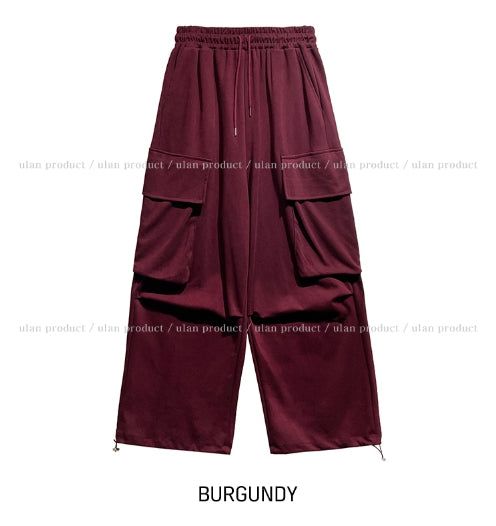 Hack Wide Big Pocket Sweat Cargo Pants