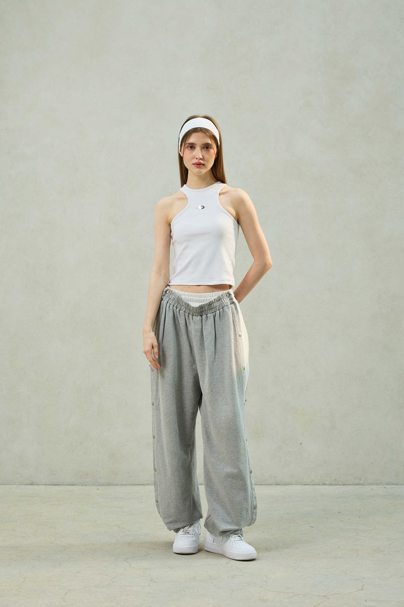 POPPY SLEEVELESS TOP / WHITE