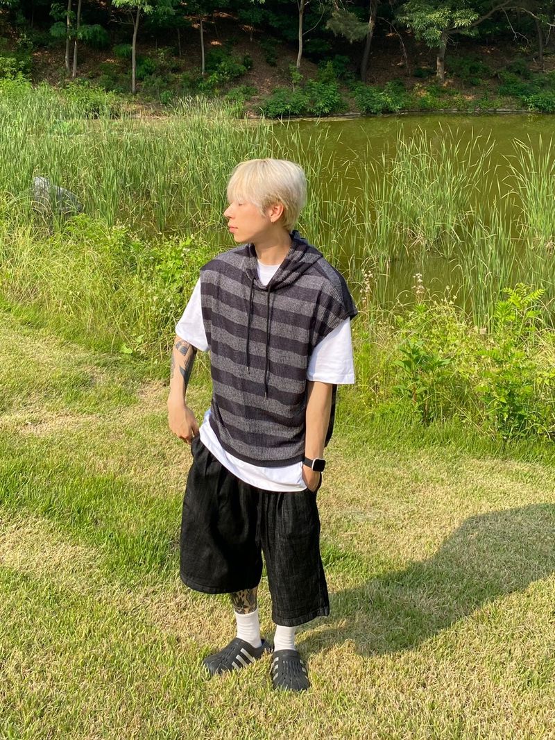 Denim Balloon Half Pants 2C