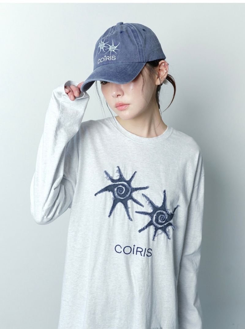 ROEDEN APPLIQUE LONG SLEEVE T UNISEX (2COLOR)