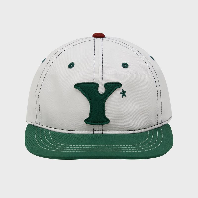 Y Logo Applique Cap IVORY