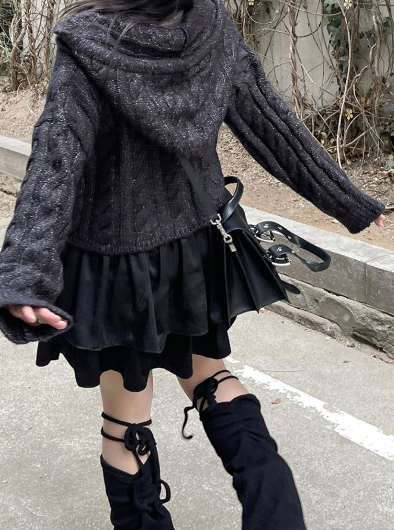 shirring strap ribbon leg warmer