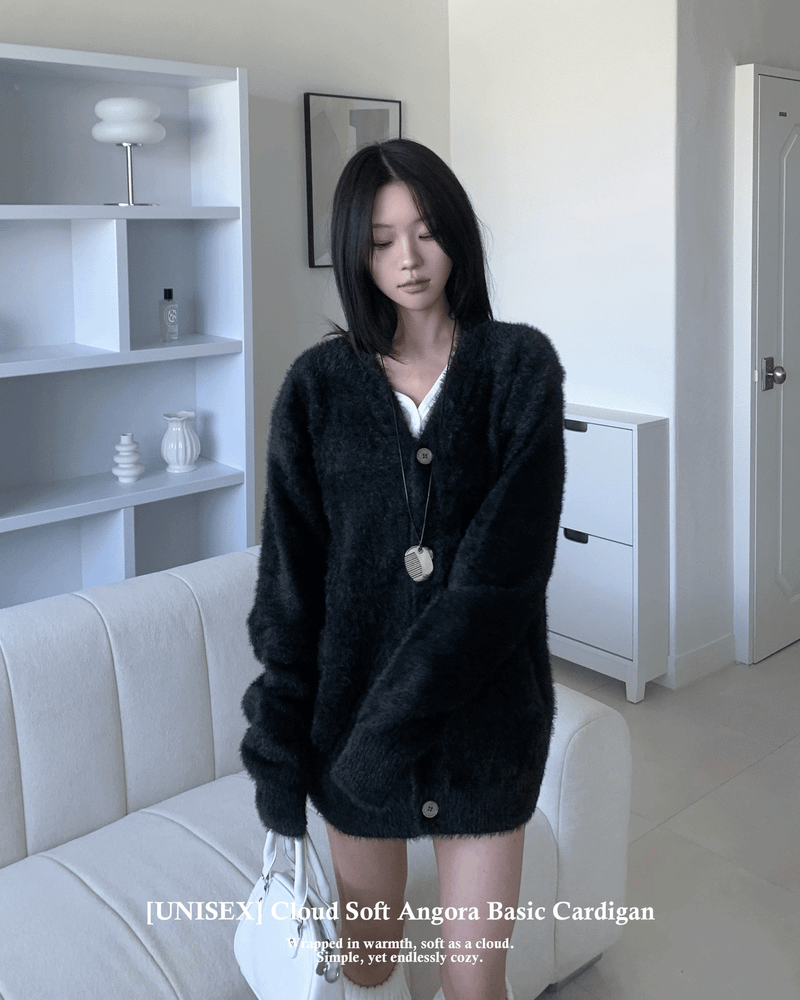 GUSTA（グスタ）の「[UNISEX] Cloud Soft Angora Basic Cardigan(6color)（Tops）」