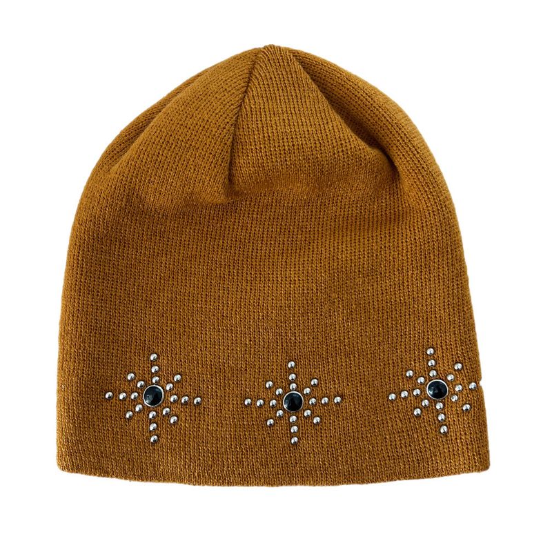 Starlight Round Stud Knit Beanie (6 colors)