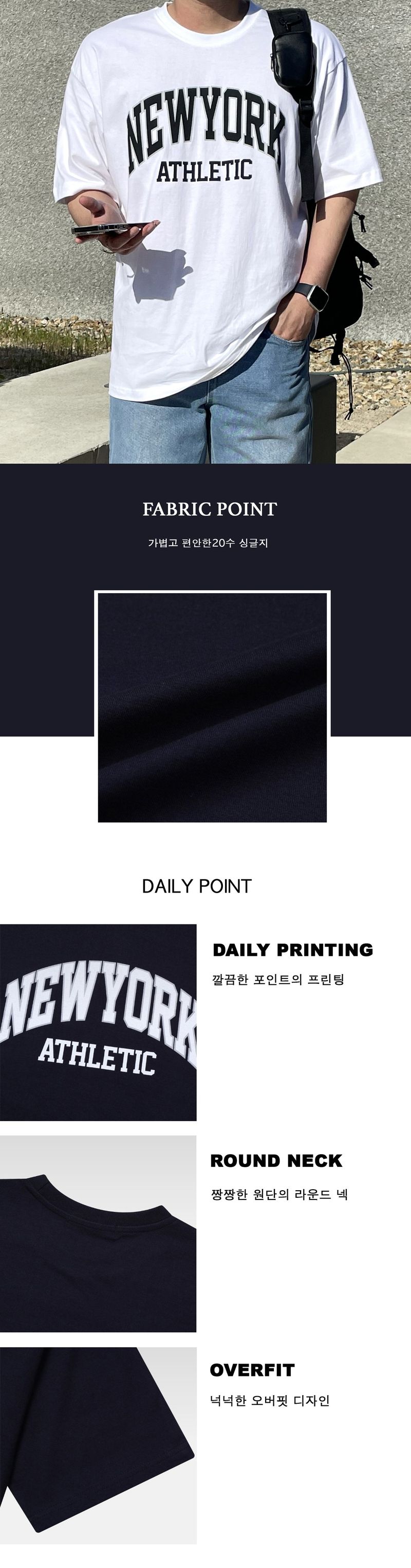 [MADE]NEVERDOWHY NEWYORK PRINTING T-SHIRTS