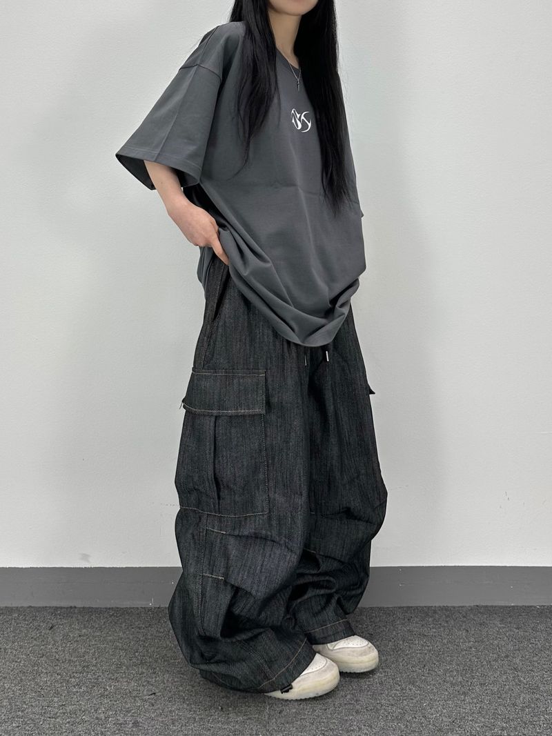 linen balloon cargo pants