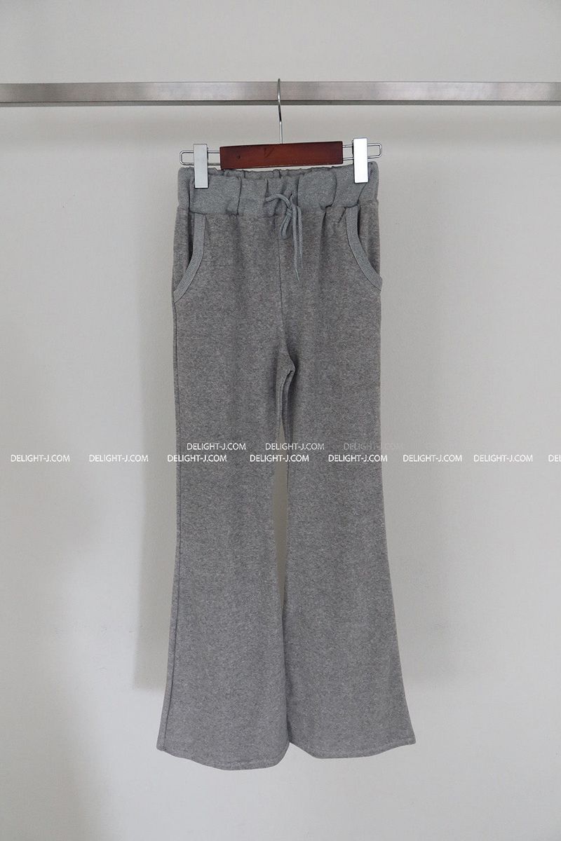 Angel Cubic Towel Terry Bootcut Long Pants