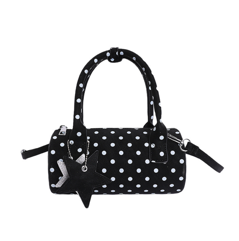 Miley Dot Barrel Bag
