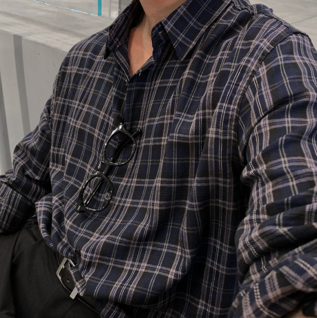 Cali Herringbone Semi Overfit Check Shirt
