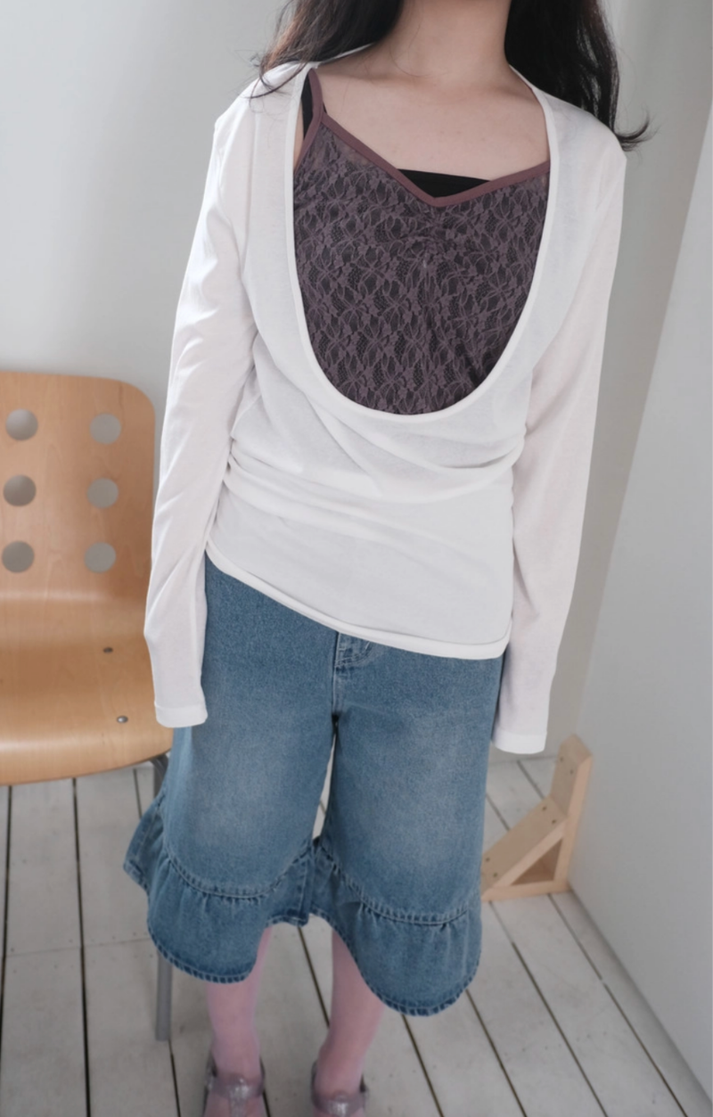 tention deep U neck T (3c)