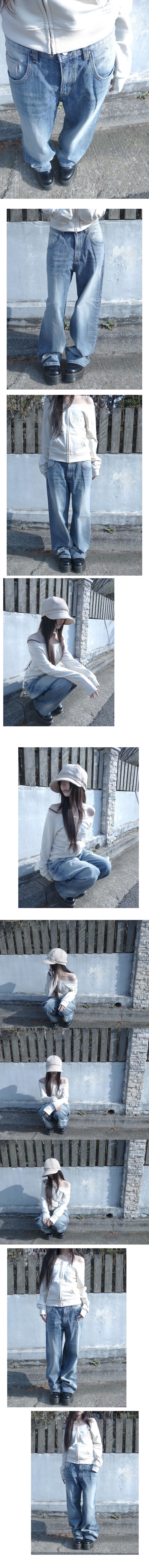 slub wide denim