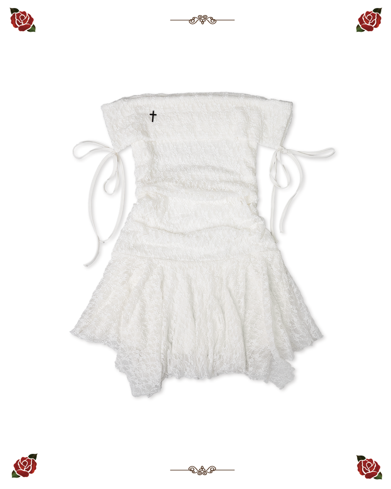 elfelfelf archives（エルフエルフエルフアーカイブ）の「ANGELIC STRIPE DRESS [IVORY]（Dresses）」