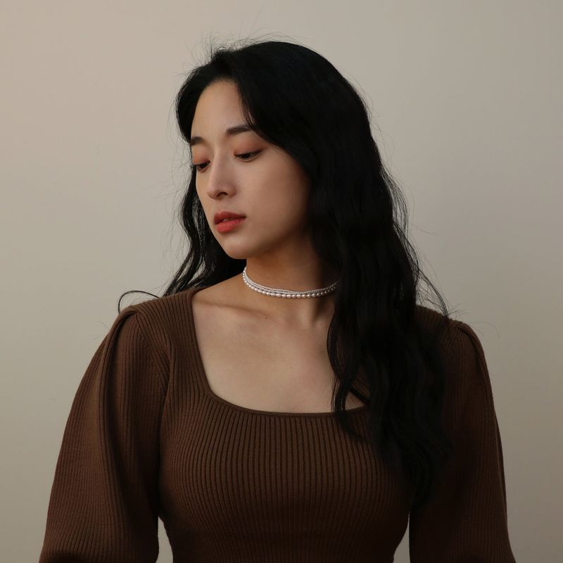 14K GOLD-FILLED RICE PEARL NECKLACE
