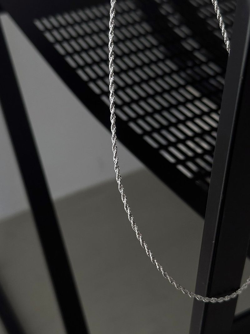 [925silver] Sparkle rope necklace