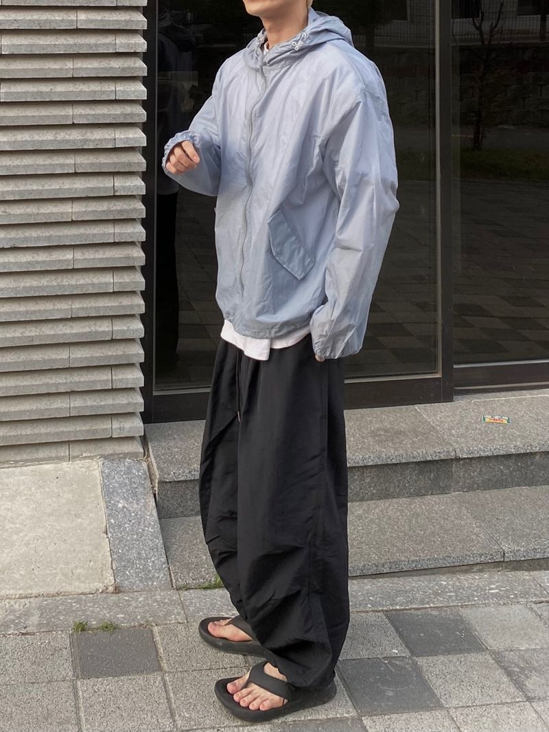 Nylon Basic Balloon Pants 3C