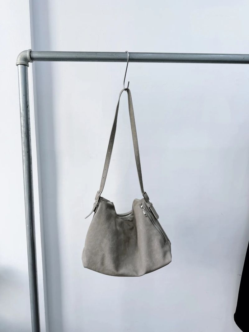 Mist Suede Shoulder Bag