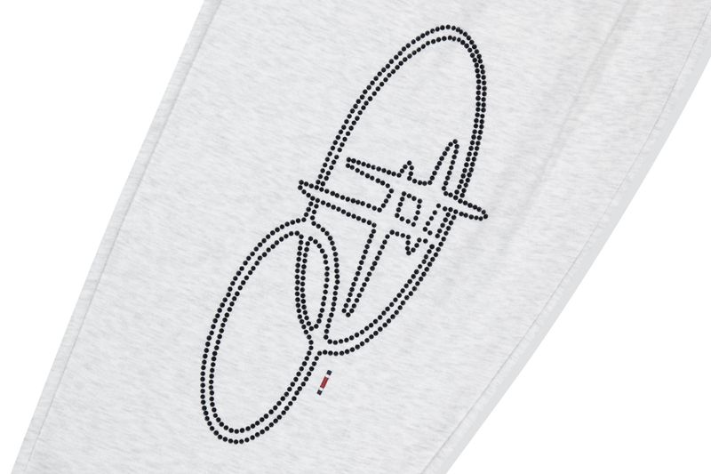 SHINING SPANGLE LOGO PANTS