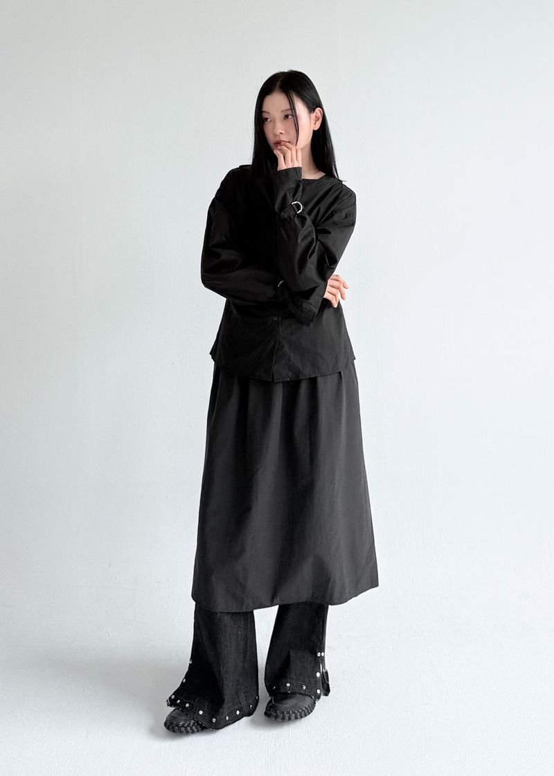  BOATNECK BELT BLOUSE