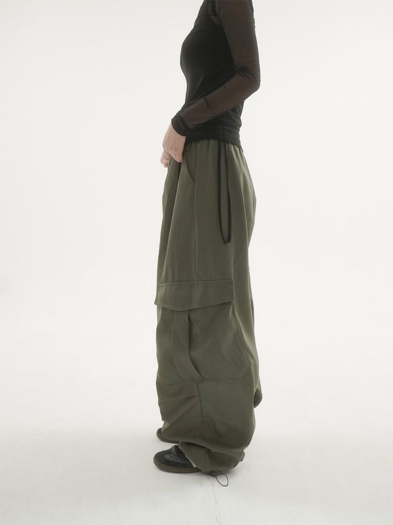Toni pintuck cargo pants -3C