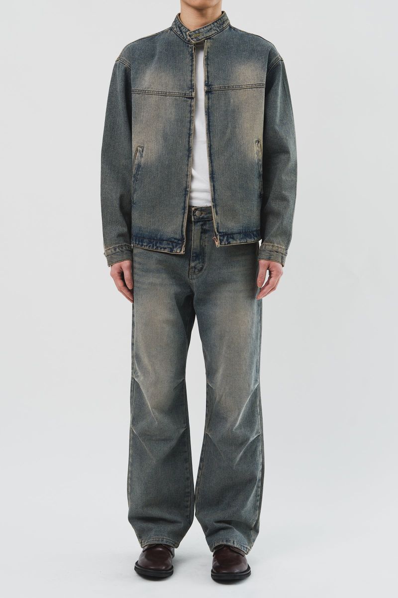 Anti Biker Denim Jacket (3color)