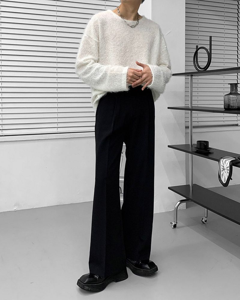 90's Meredith Twotuck Wide Slacks (3 colors)