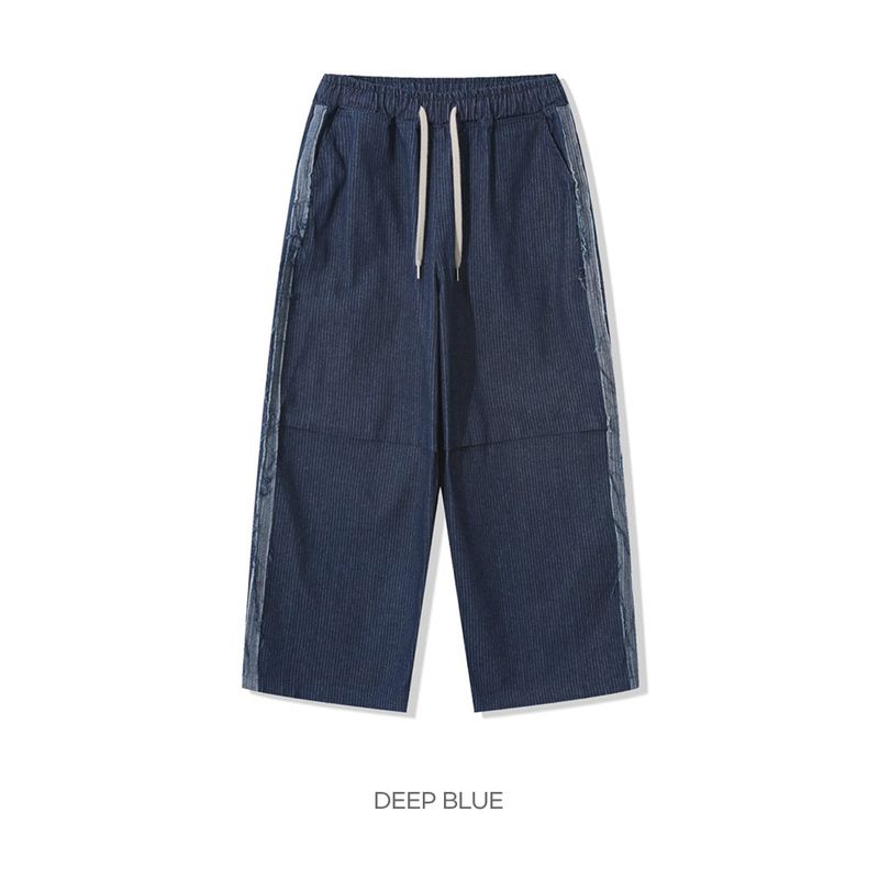 City line stripe denim pants -2C