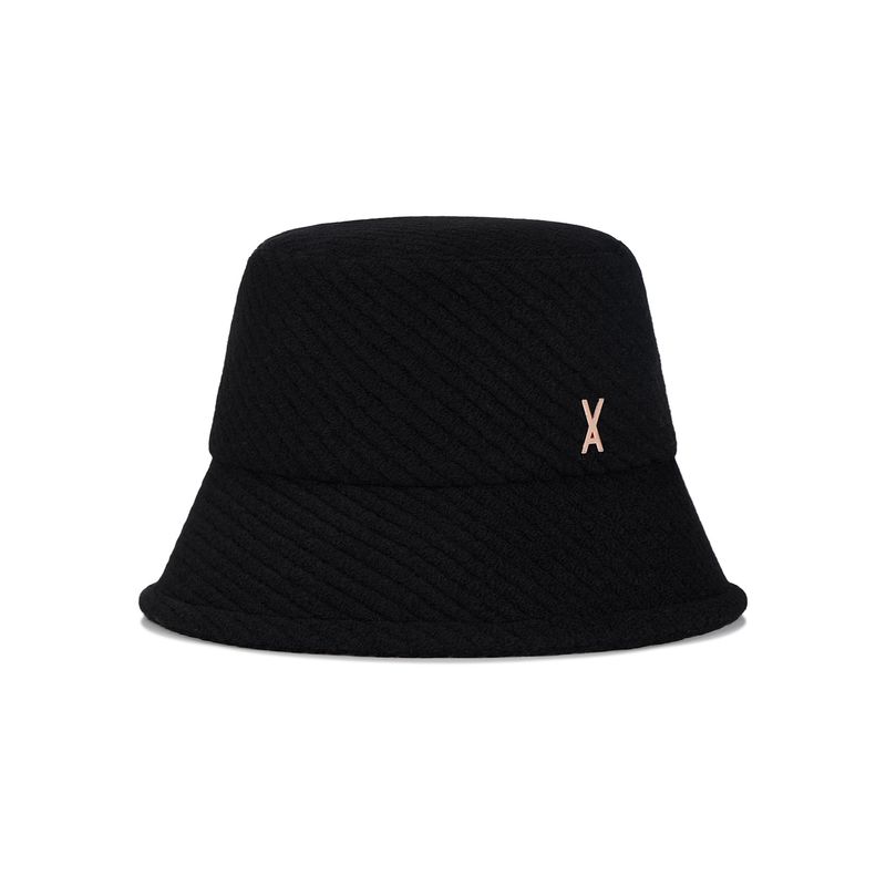VA Stud Fleece Bonnet Hat / Black